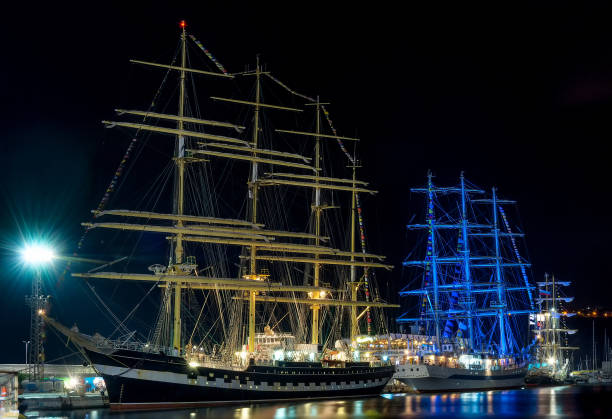 istock Sailing ships 2016 in Varna Harbor. Bulgaria 878269112