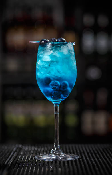 Blue lagoon cocktail