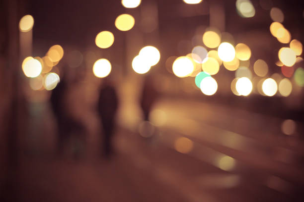 istock Blurry octoganal light in background, Use  as business, financial concept. 878285238