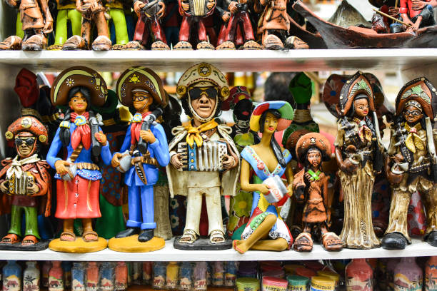 Souvenirs of Ceara, Central Market of Fortaleza stock photo