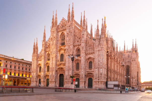 istock Milan Cathedral on Piazza del Duomo, Milan, Italy 878340778