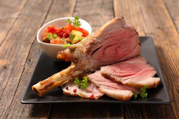 istock grilled lamb chop and ratatouille 878347796