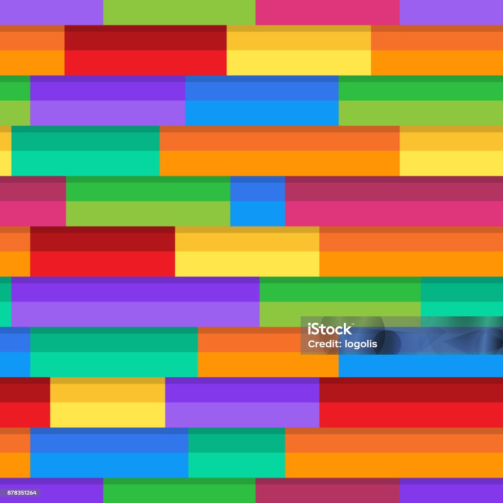 Horizontal Pattern Detailed Colorful Horizontal Pattern Colorful Stripe Seampless Abstract Background Vector ...