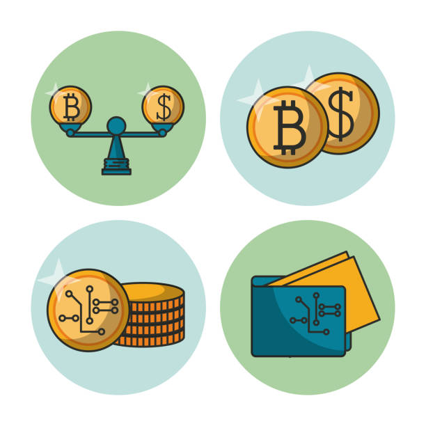 ilustraciones, imágenes clip art, dibujos animados e iconos de stock de dinero y los iconos de la tecnología financiera - index card