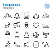 istock Communication Icons - Vector Line Series 878378362