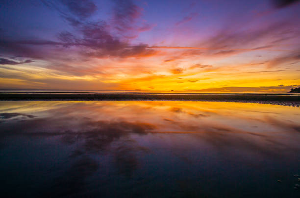 istock Beautiful tropical sunrise on the beach 878381670