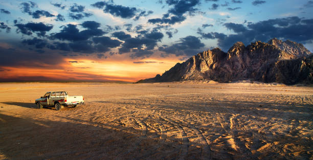 istock Sandy field in desert of Egypt 878385868