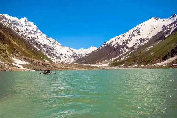 Photo of Spectacular view of lake between mountains, Lake Saif Ul Muluk, Naran Valley, Naran, Khyber Pakhtunkhwa, Mansehra District,Pakistan