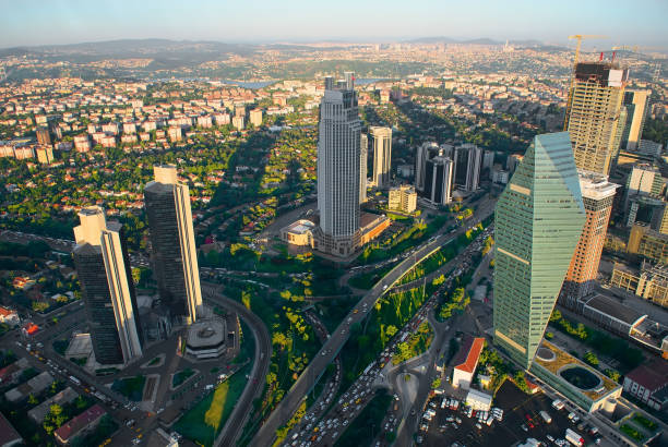istock Aerial panoramic view of Istanbul 878406350