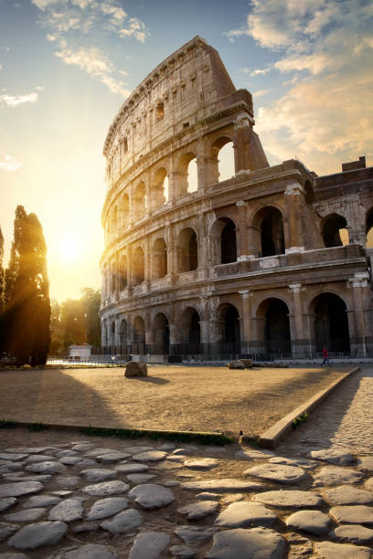istock Great Colosseum in morning 878419188