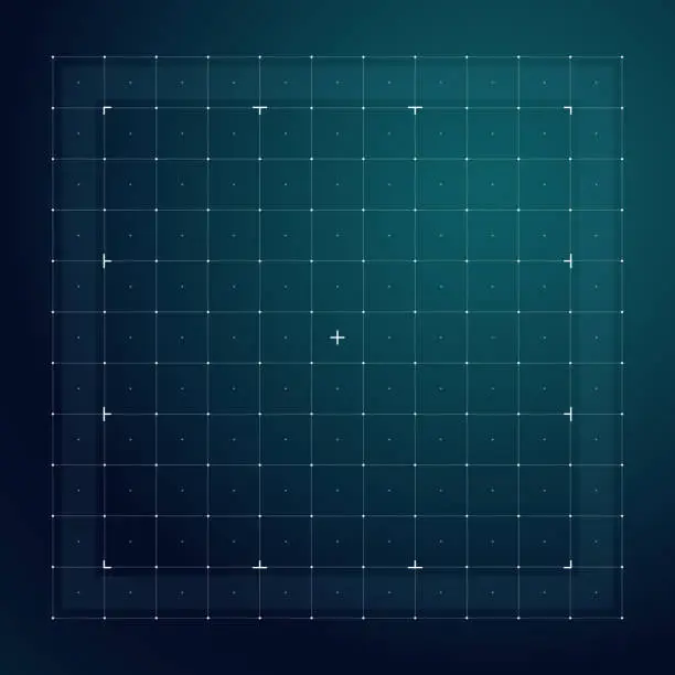 Vector illustration of Grid for futuristic hud interface. Line technology vector pattern