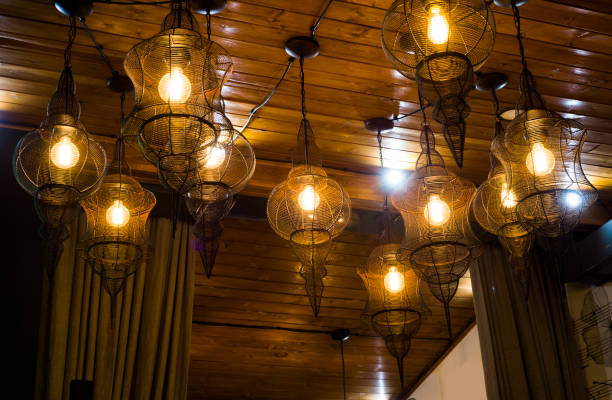 istock Oriental lamps in a cafe 878422814