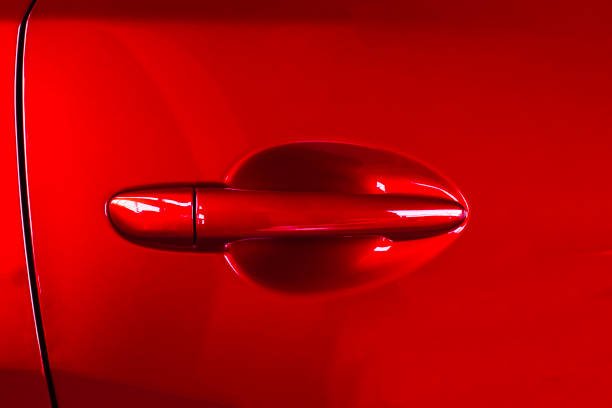 istock car japan for customers. Using Car door handle red color for customers. Using wallpaper or background for transport and automotive image. wallpaper or background for transport and automotive image. 878426438