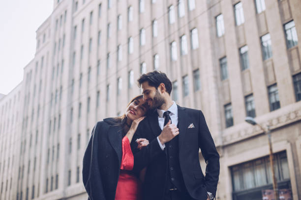 istock Charming couple in love 878457454