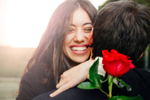 istock Happy couple hugging each other 878474744
