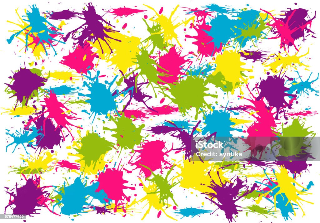 Color Blots Vector Vector Blots Background Stock Illustration - Download Image Now - Blob ...