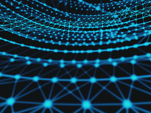 istock Futuristic virtual technology background, Fiber virtual optic cables, fibre connection, telecomunications concept, digitally generated image. 878524458