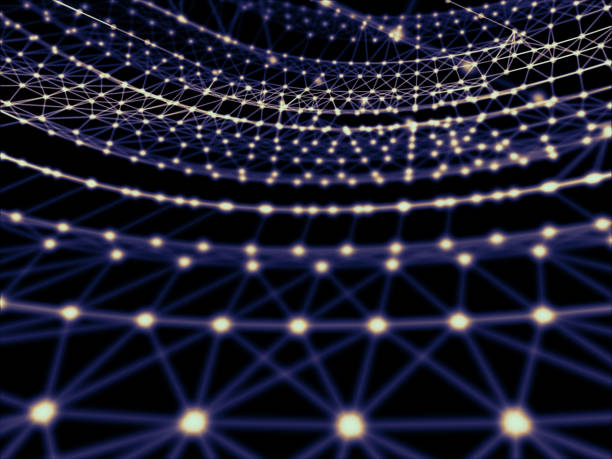 istock Futuristic virtual technology background, Fiber virtual optic cables, fibre connection, telecomunications concept, digitally generated image. 878524656