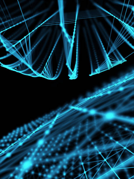 istock Futuristic virtual technology background, Fiber virtual optic cables, fibre connection, telecomunications concept, digitally generated image. 878524666