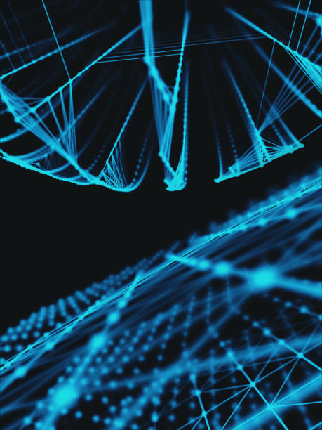 istock Futuristic virtual technology background, Fiber virtual optic cables, fibre connection, telecomunications concept, digitally generated image. 878530786