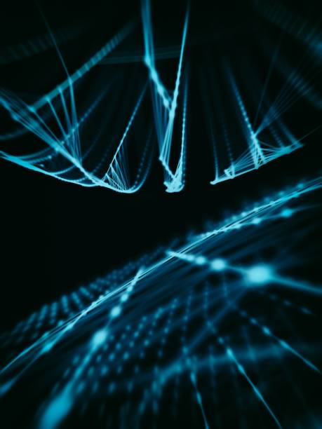 istock Futuristic virtual technology background, Fiber virtual optic cables, fibre connection, telecomunications concept, digitally generated image. 878533762