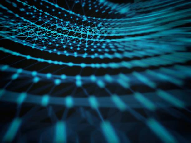 istock Futuristic virtual technology background, Fiber virtual optic cables, fibre connection, telecomunications concept, digitally generated image. 878533810