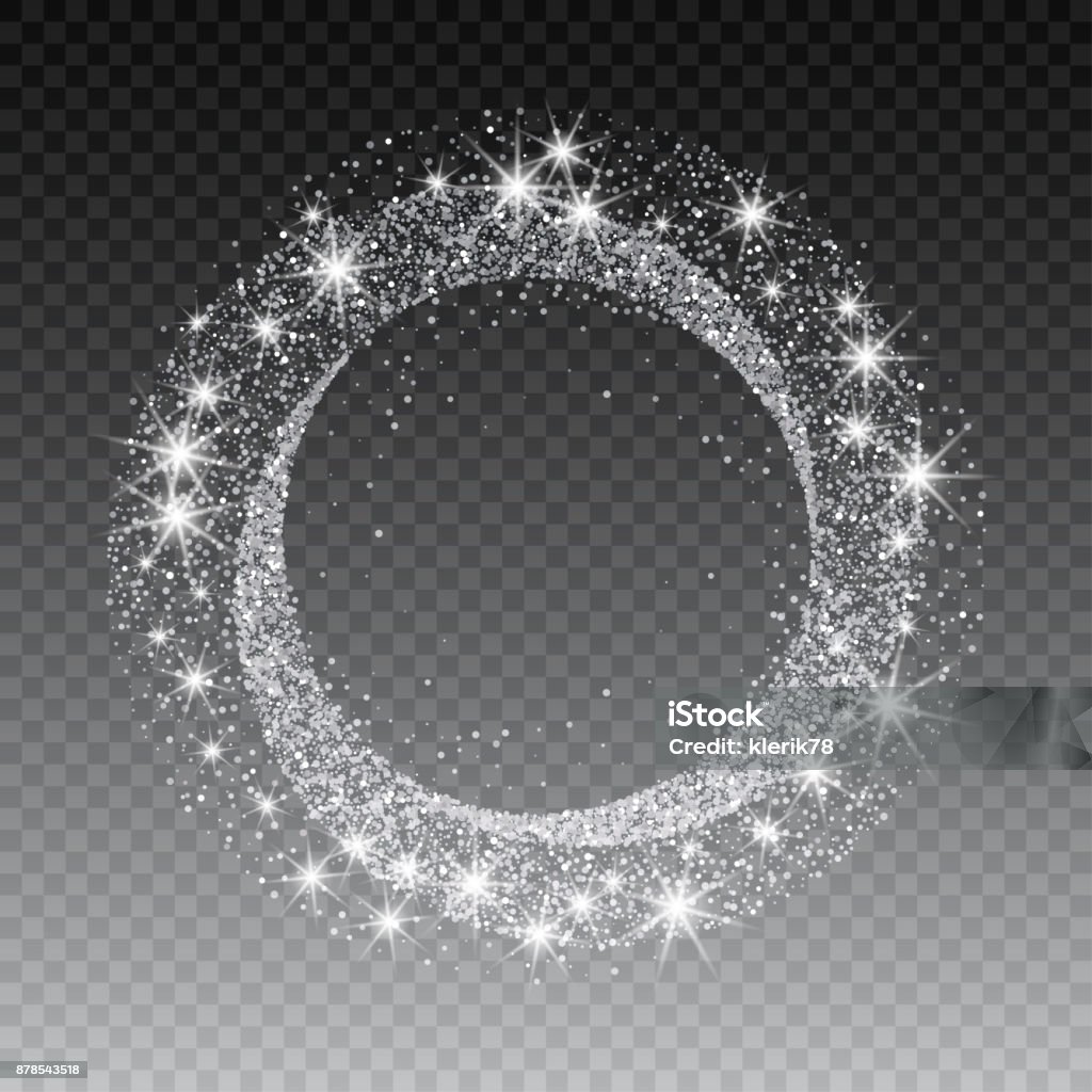 Vector silver glitter circle abstract background, silver sparkles on white background, silver glitter card design. vector illustration vip design template Vector silver glitter circle abstract background, silver sparkles on white background, silver glitter card design. vector illustration vip design template. Silver Medal stock vector