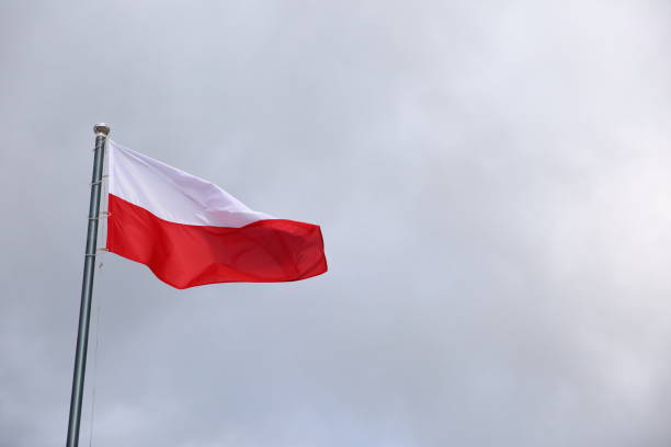 istock National flag of Poland. 878552854