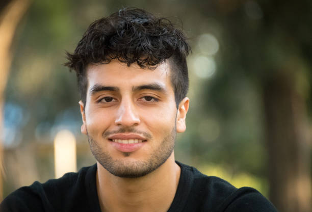 young man looking at the camera - armenian ethnicity imagens e fotografias de stock