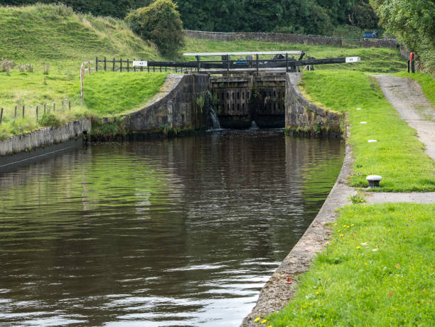 istock Lock gates on leeds Liverpool canal 878607564