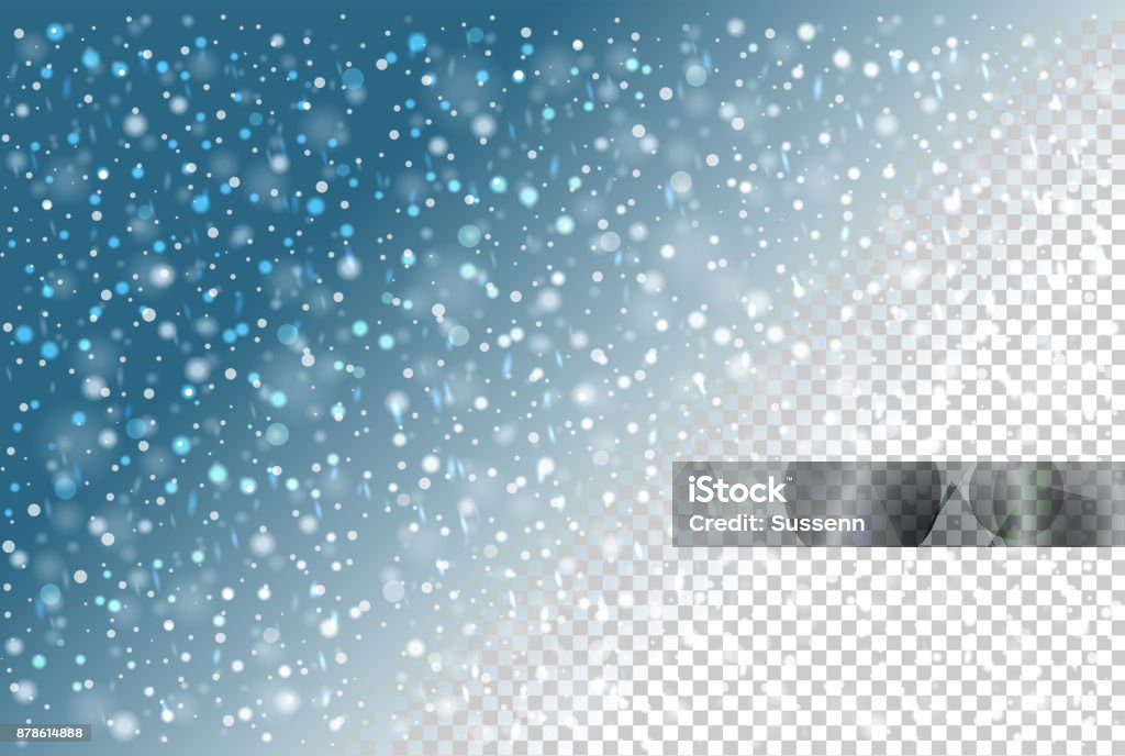 Vector Snowfall Pattern Stock Illustration - Download Image Now ...