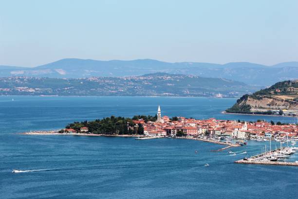 istock Izola town with marina, Slovenia 878620162