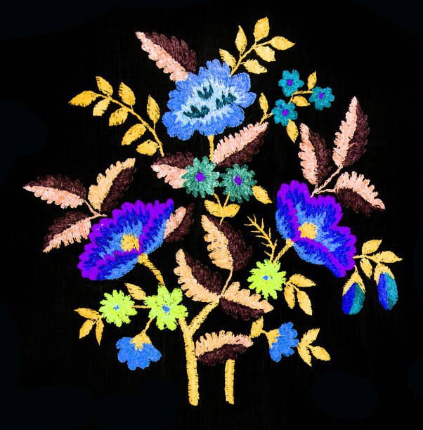 istock Ukrainian folk embroidery, handmade 878633080