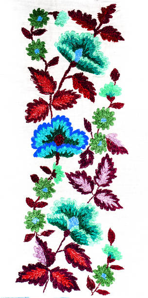 istock Ukrainian folk embroidery, handmade 878633194