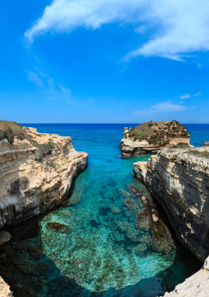 istock Grotta dello Mbruficu, Salento sea coast, Italy 878644624