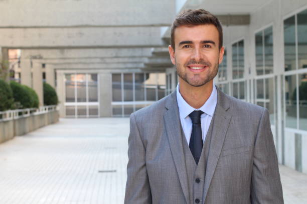 istock Elegant businessman with a very nice suit 878659346