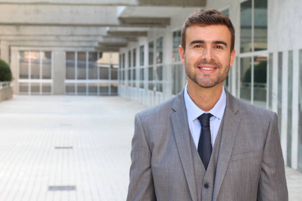 istock Elegant businessman with a very nice suit 878659456