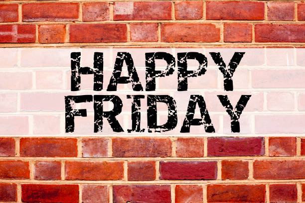 istock Conceptual announcement text caption inspiration showing Happy Friday . Business concept for Greeting Announcement written on old brick background with copy space 878659648