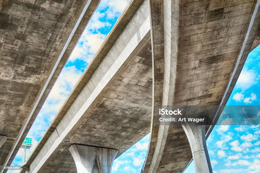 Freeway Structure Freeway Bridge Structure Stock Photo - Download Image Now - Highway ...