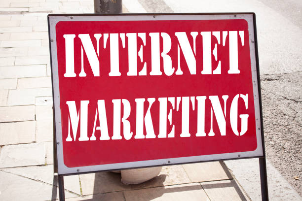 istock Conceptual hand writing text caption inspiration showing Internet Marketing . Business concept for Technology Strategy Design written on old announcement road sign with background and copy space 878677404