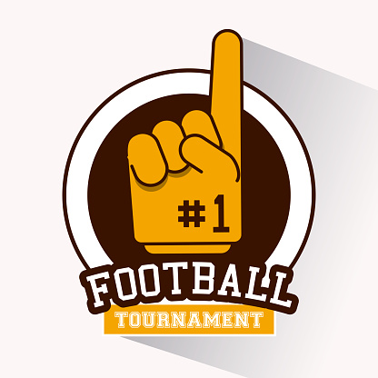 American football tournament icon vector illustration graphic design