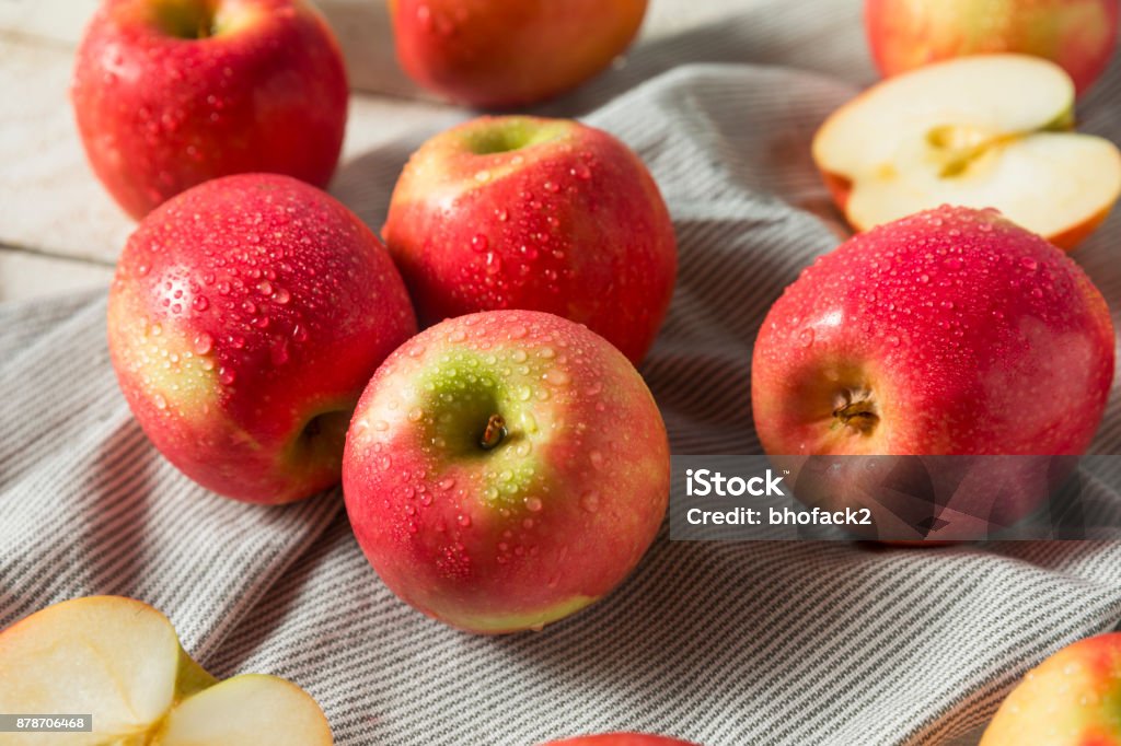 Raw Red Organic Pink Lady Apples Stock Photo - Download Image Now - Cripps Pink  Apple, Apple - Fruit, Cider - iStock