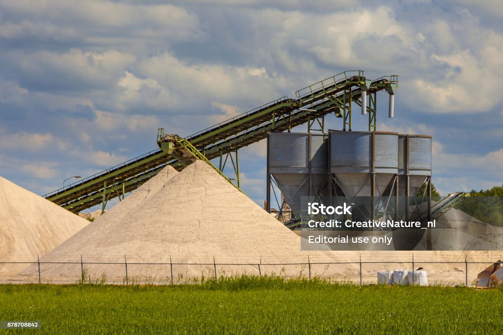 Sand Bergbau terminal detail - Lizenzfrei Baugewerbe Stock-Foto