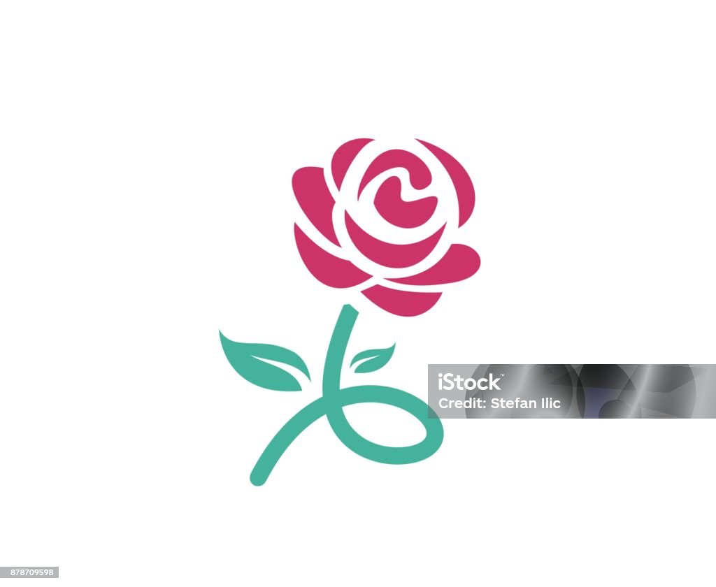 Rose icon This illustration/vector you can use for any purpose related to your business. Rose - Flower stock vector