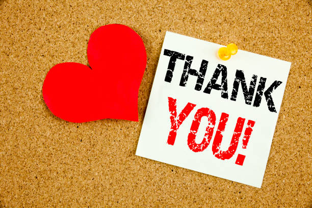 istock Conceptual hand writing text caption inspiration showing Thank You concept for Giving Gratitude Appreciate Message and Love written on sticky note, reminder cork background with copy space 878709700