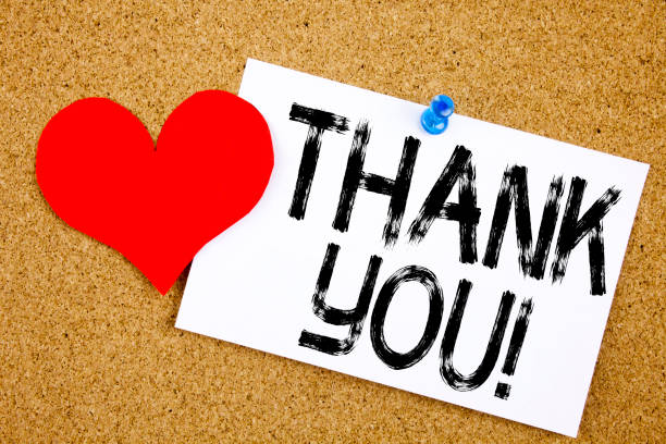 istock Conceptual hand writing text caption inspiration showing Thank You concept for Giving Gratitude Appreciate Message and Love written on sticky note, reminder cork background with copy space 878711752