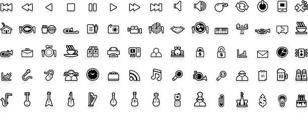 Vector illustration of Icon Set