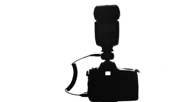 istock Photo camera isolated on white background. 878716690