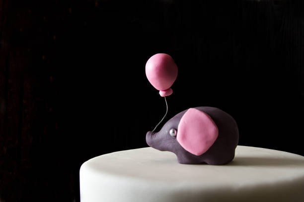 istock Cake for children's birthday with marzipan. 878717958