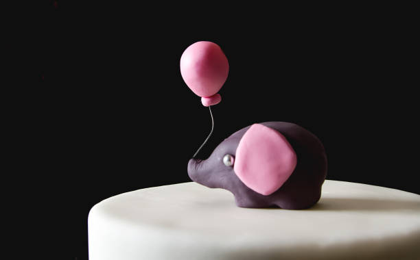 istock Cake for children's birthday with marzipan. 878717978